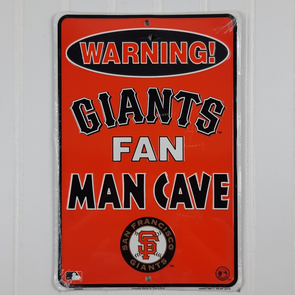 San Francisco Giants Sign 12x8 Baseball Fan Emboss Metal Garage Wall Decor Gift